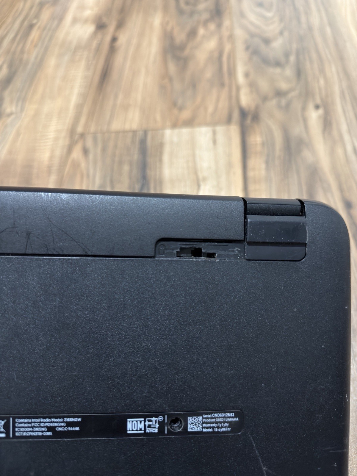 Broken For Parts HP 15-AY067NR Laptop Computer 15.6″ i5-6200U READ DESCRIPTION!!