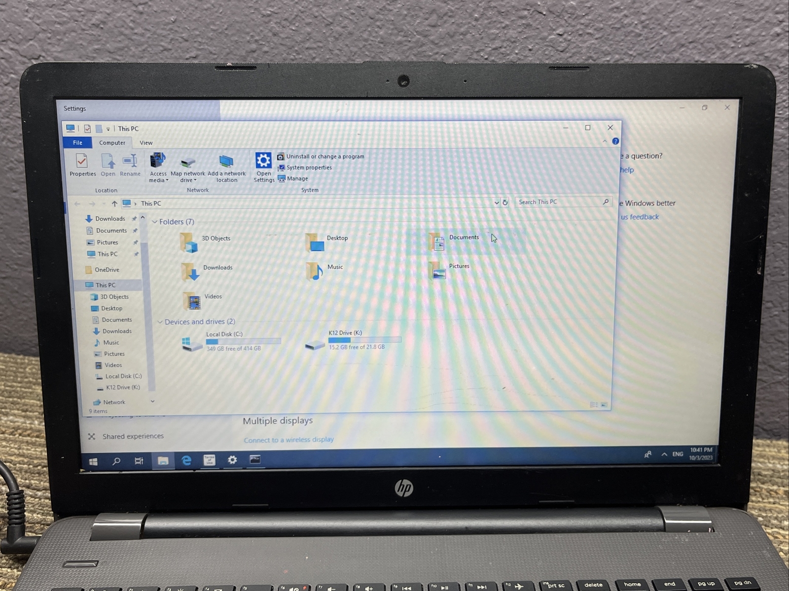 HP 15-3168ngw Laptop AMD E2-9000e RADEON R2 4GB RAM 500GB HDD 2242