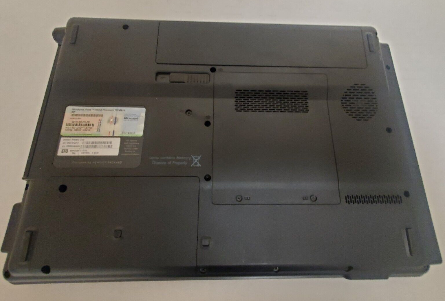 HP Compaq Presario C700 15.4” Intel Pentium Dual Core 1GB RAM NO HDD Works fine