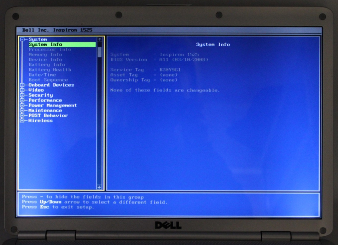 Dell Inspiron 1525 2Duo-T2390@1.86GHz 4GB DDR2 NO STORAGE OR OS *USED/TESTED*