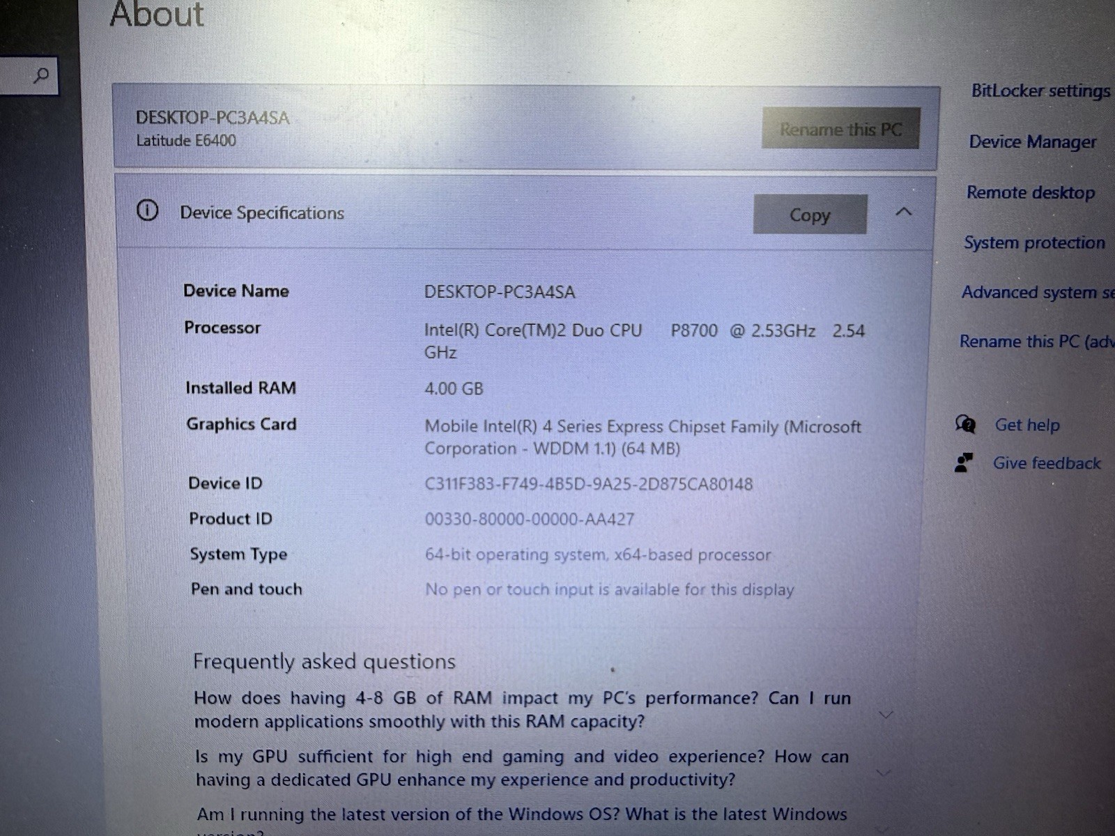 Dell Latitude E6400 Laptop