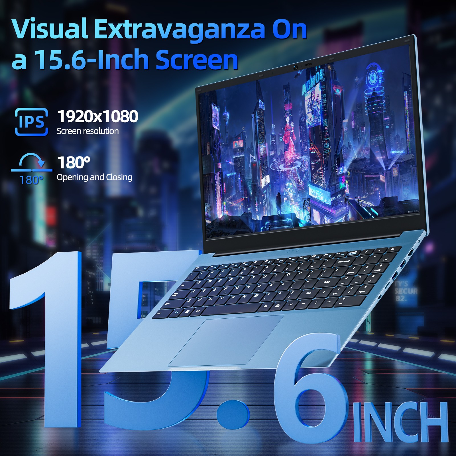 2026 New 15.6″ Windows 11 Laptop, Intel Celeron 4GB RAM 128GB SSD, Business
