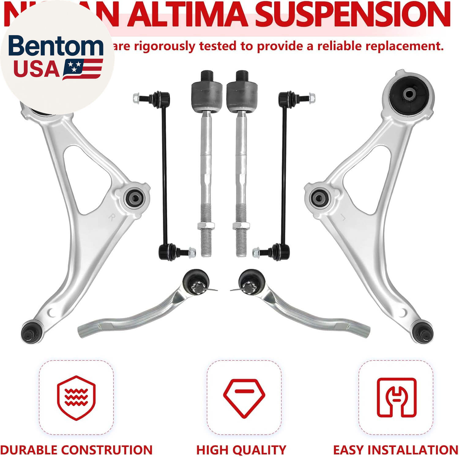 Front Lower Control Arms Suspension Kit for 2014-2018 Nissan Altima, 2013 Nissan