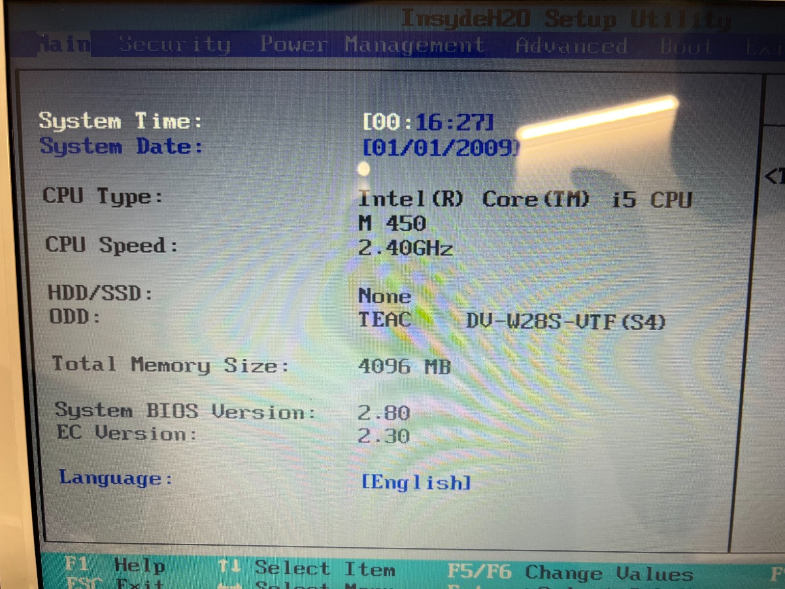 TOSHIBA SATELLITE L655-S5078WH DUAL CORE I5-450M {H2}