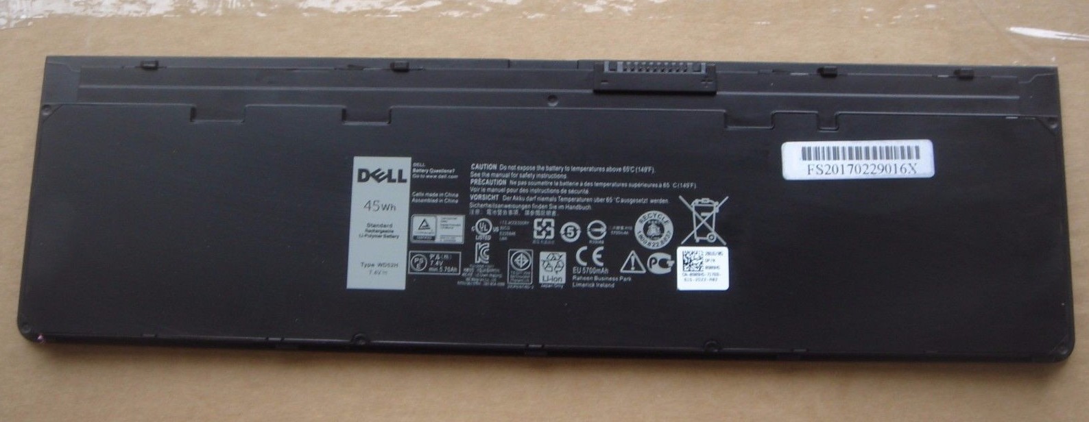 Original Battery Dell Latitude 7240 WD52H 0KWFFN FW2NM HJ8KP J31N7 JMWGJ