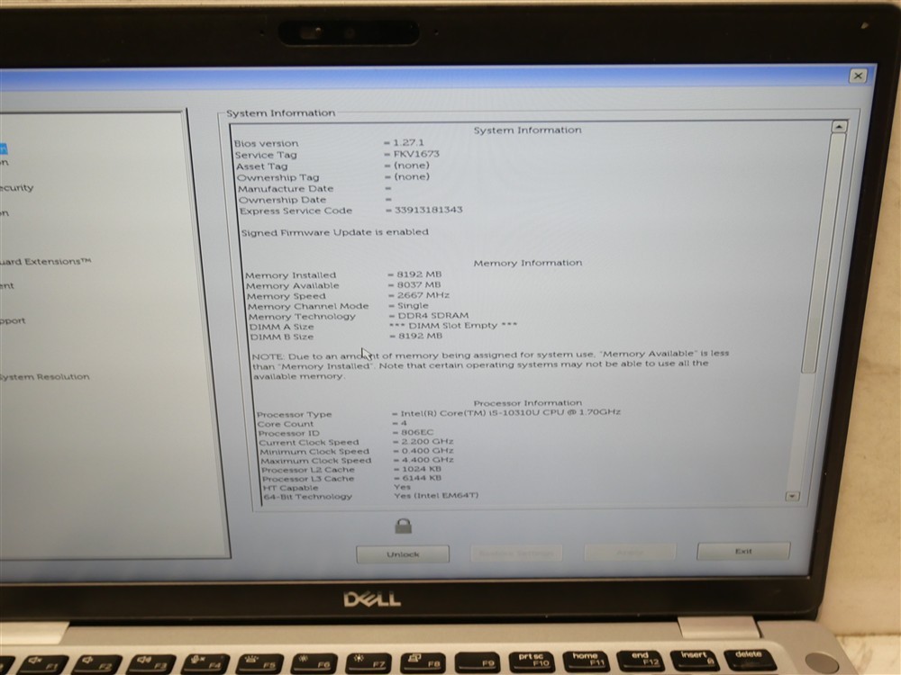Lot of 2 DELL LATITUDE 5410 14″ Laptops i5-10310U 8GB RAM w/ Batteries!