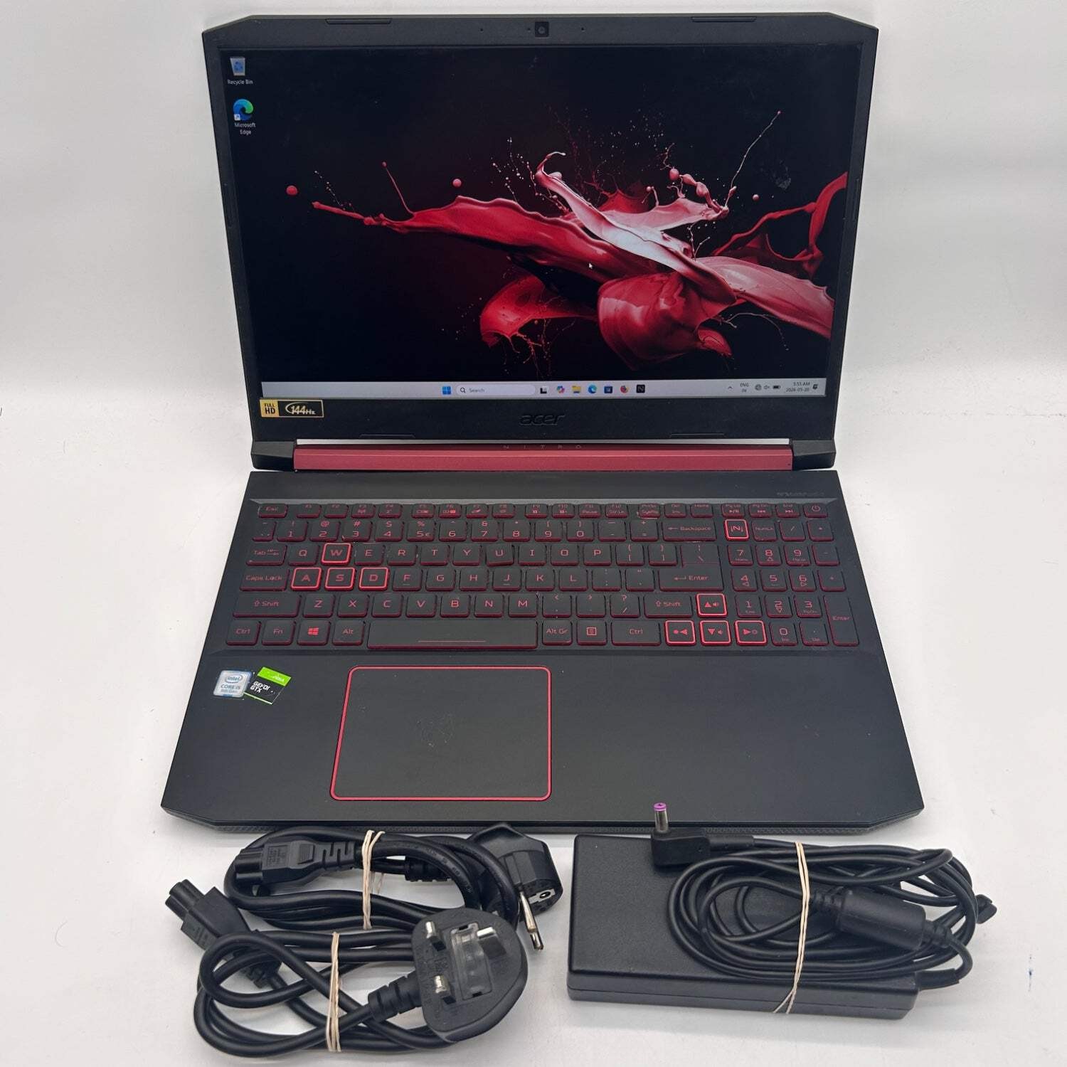 Broken Acer Nitro 5 AN515‑54 15.6″ i5-9300H 8GB 1TB & 256GB SSD For Parts “Read”