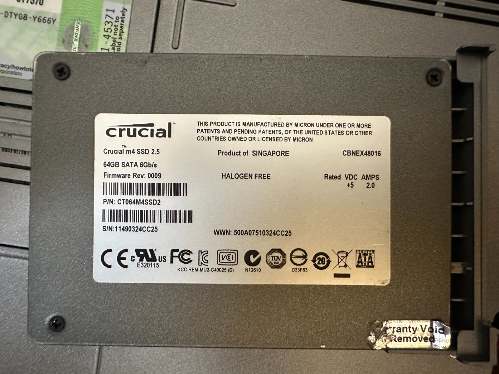 DELL D820 CORE 2 DUO, WIN 98, 64 GB SSD POWER ADAPTER, STRICTLY FOR PARTS/REPAIR