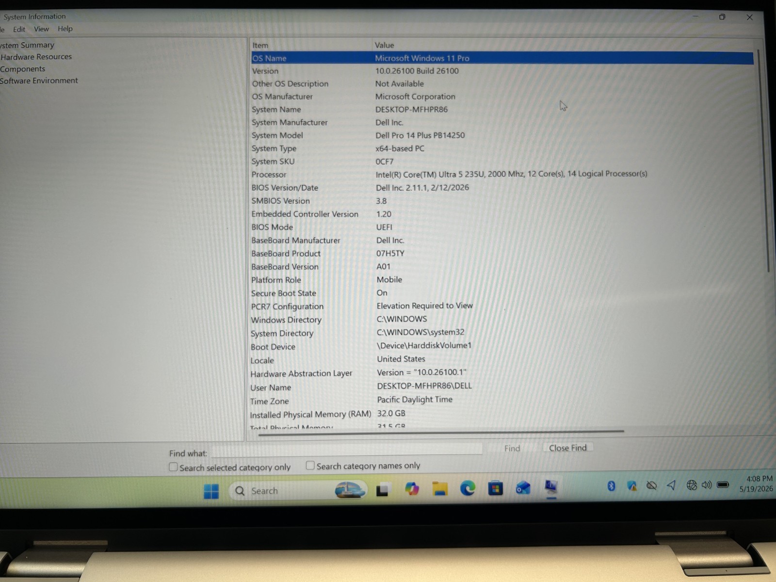LAPTOP DELL Pro 14 Plus 2-in-1 PB14250 Touchscreen Ultra 5 235U 32GB RAM 512GB