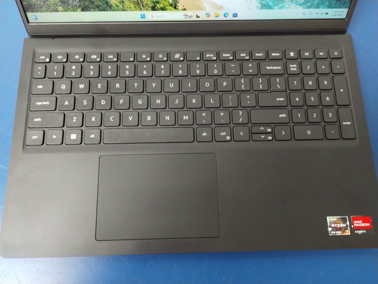 DELL 15 DC15255 G8MK9, AMD Ryzen 7 7730U, 2.00 GHz, 16 GB RAM, 512 GB NVMe SSD
