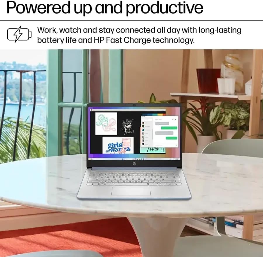 📍HP 14 in Laptop Intel Processor N150 16GB RAM 128GB UFS Copilot AI – Win11Pro