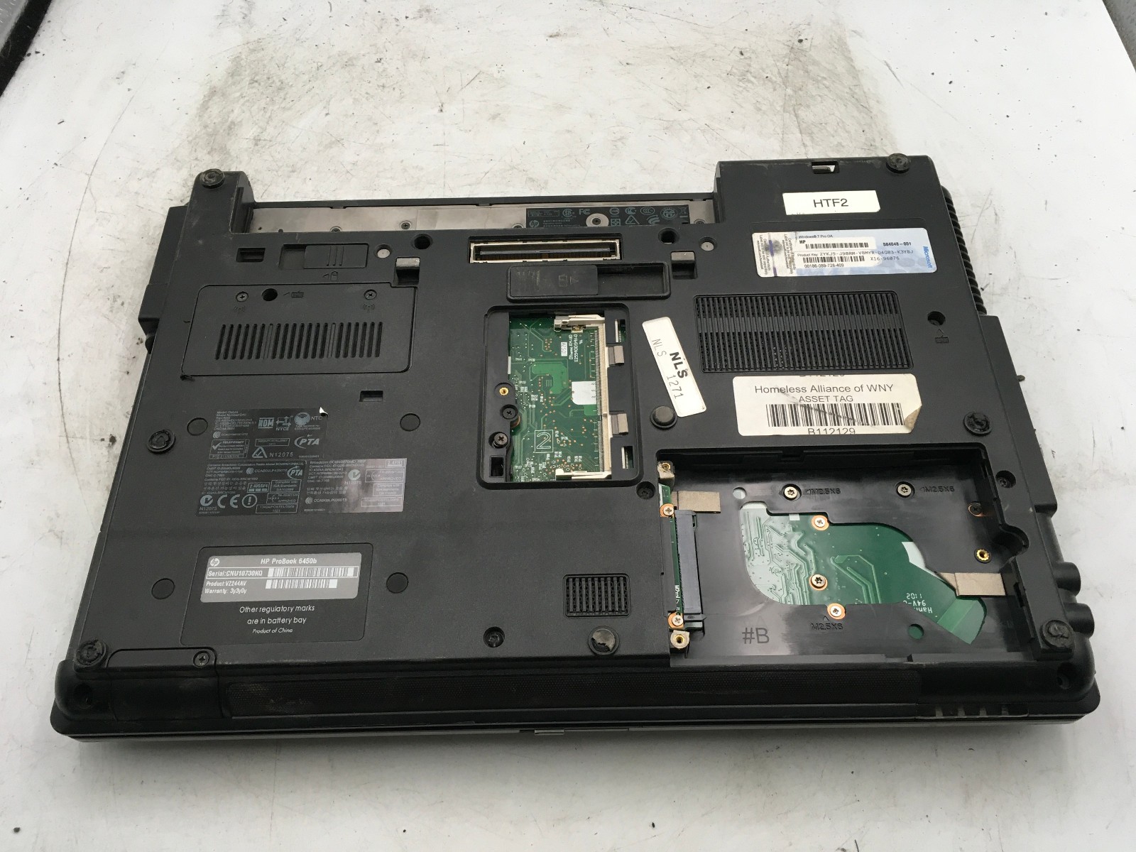 HP PROBOOK 6450B – BOOTS TO BIOS – INTEL I5 M520 – 2GB RAM – READ DESC – BB