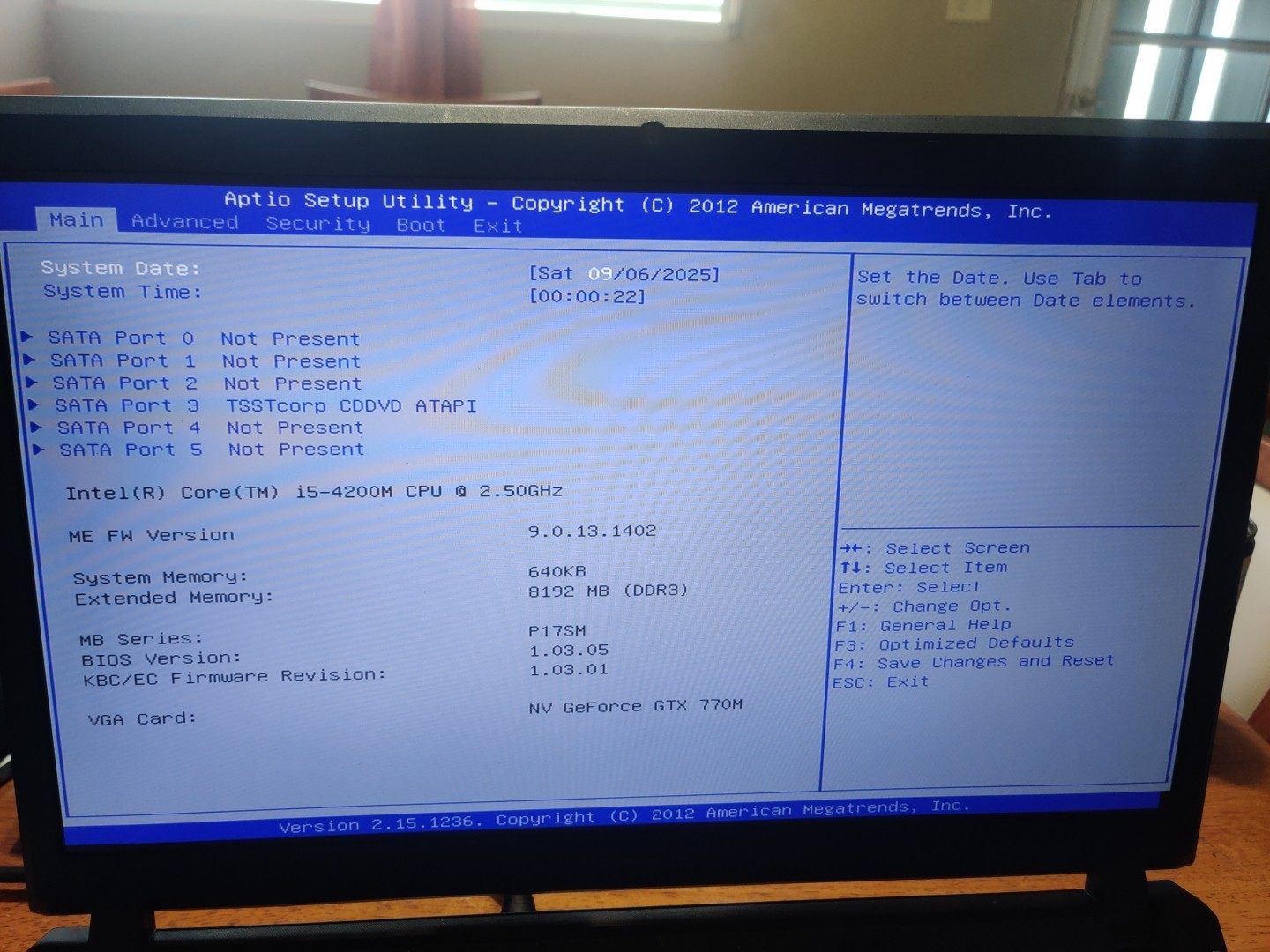 F-89 Clevo P177sm I5-4200 8GB Ram Gtx 770m No SSD Or HDD Included Read