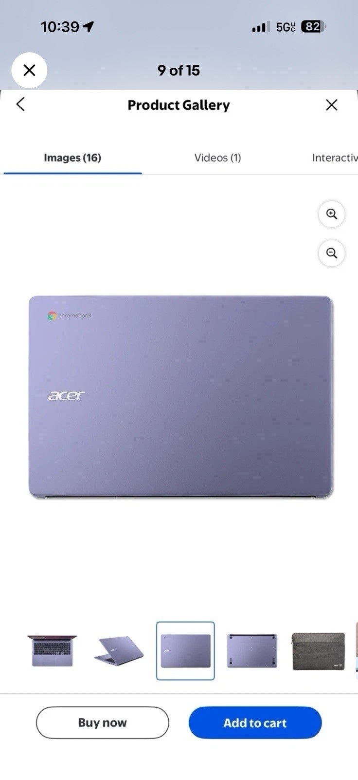 Acer Chromebook 315 15.6″ FHD Intel N4500 4GB 64GB eMMC Wi‑Fi 6 Purple