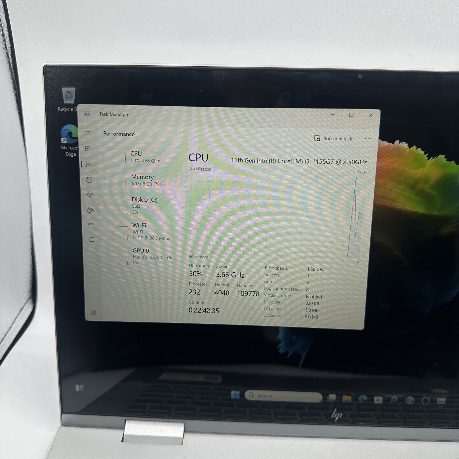 HP ENVY x360 15m-es1013dx i5-1155G7 8GB RAM Works Read