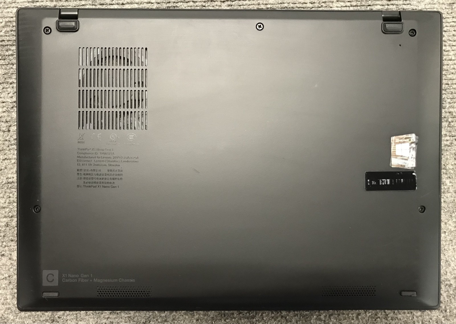 Lenovo ThinkPad X1 Nano Gen 1 2K 14 Laptop i71160G7 16GB RAM 256GB NVMe G2U