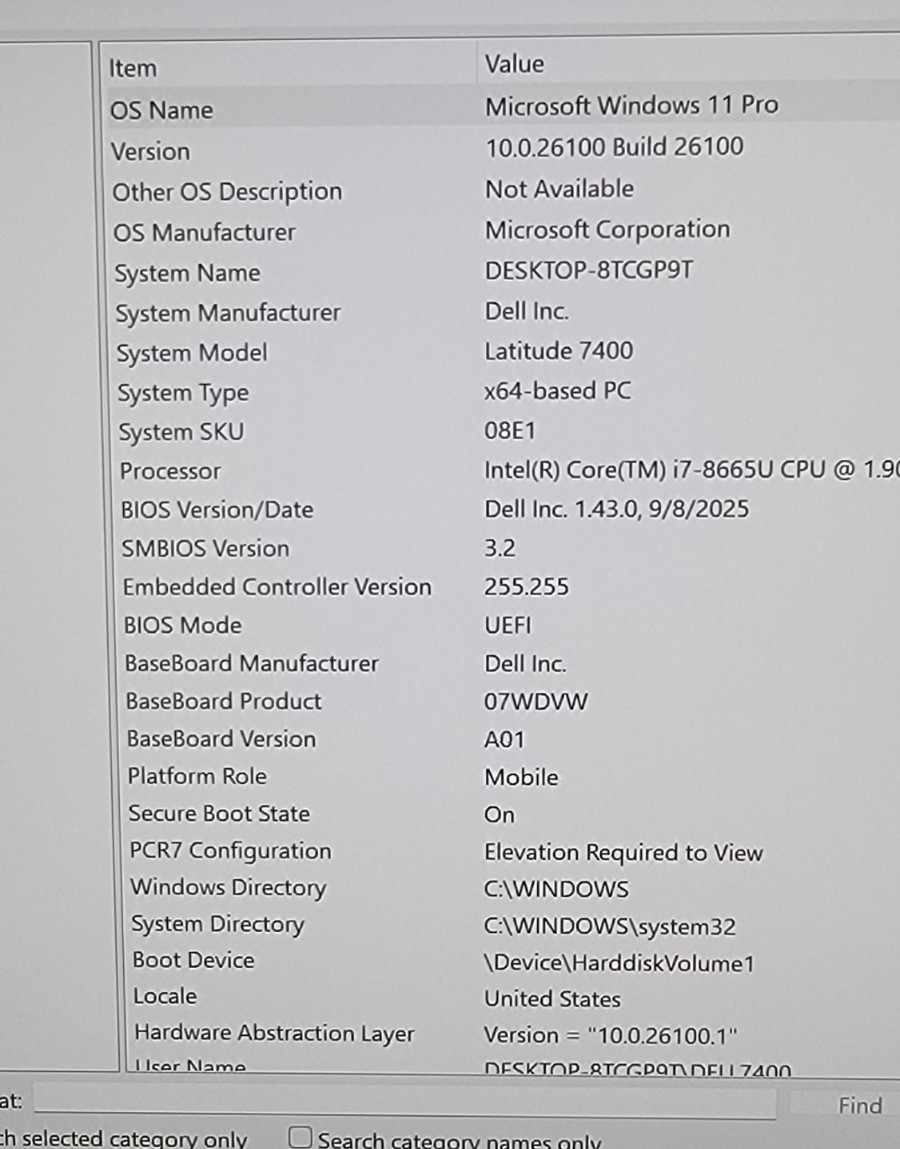 Dell Latitude 7400 14″ Core i7-8665U | 16GB RAM | 256GB SSD | Win 11 Pro