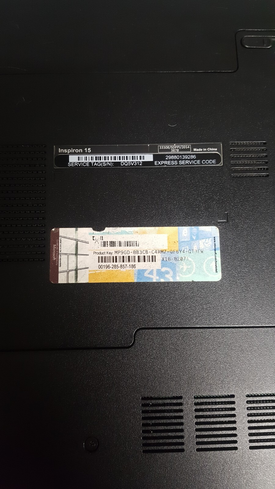 PARTS/REPAIR Dell Inspiron 3542 Intel Core i5-4210U MISSING CADY(read The Label)