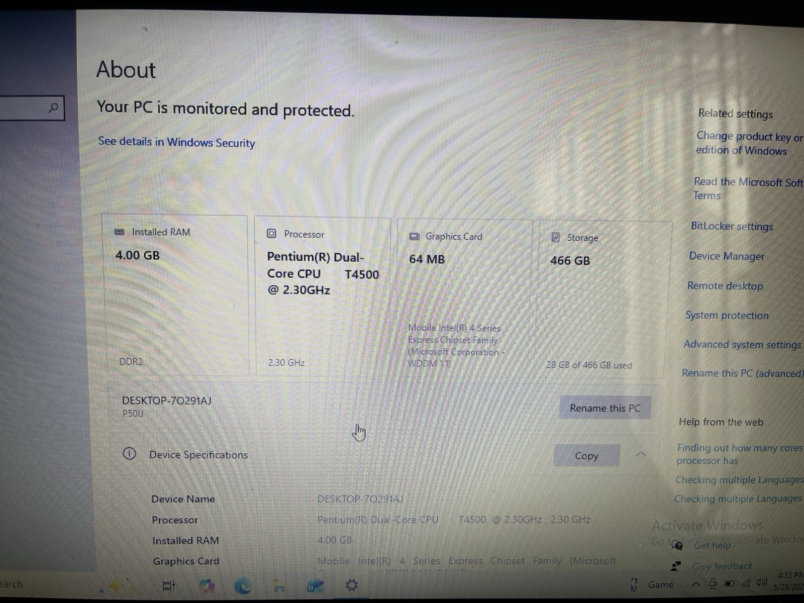 Asus Laptop P50IJ Notebook PC – Works – No HDD – 15.6 Inch Widescreen Display