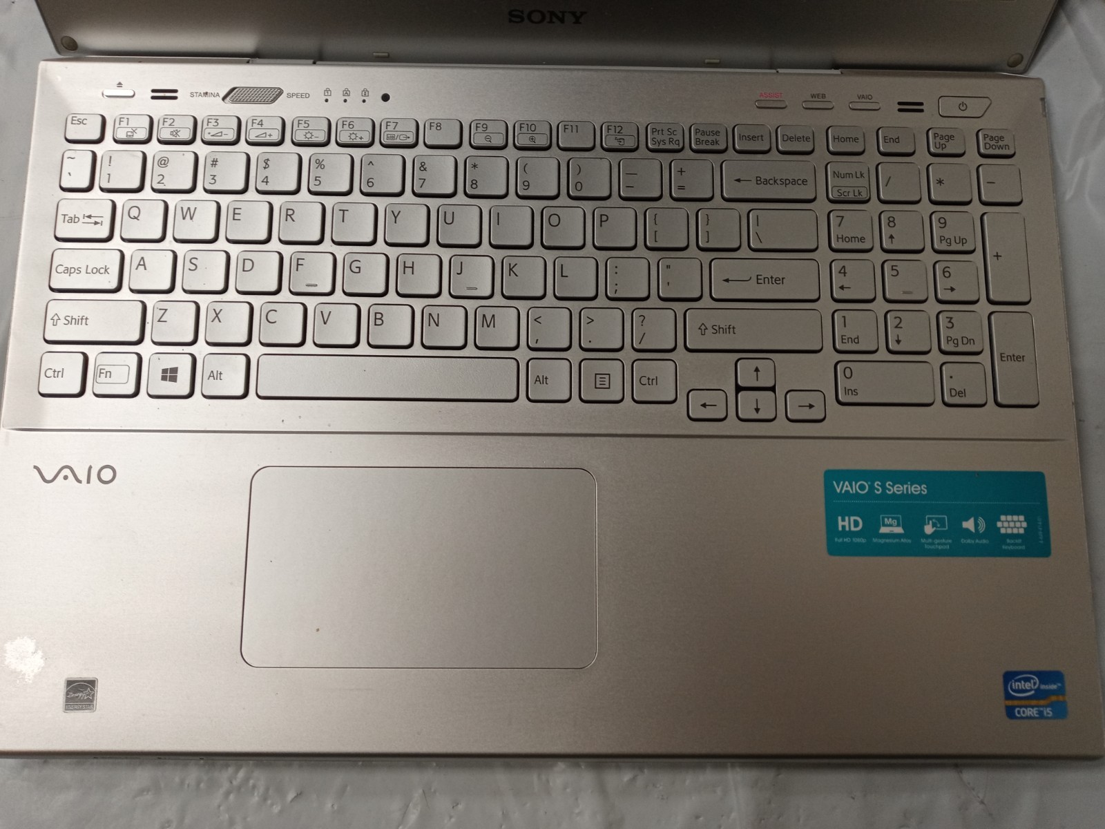 SONY SVS151E1GL VAIO A16 i5-3317U 4GB RAM 0GB HDD laptop Tablet PC NO OS NO AC