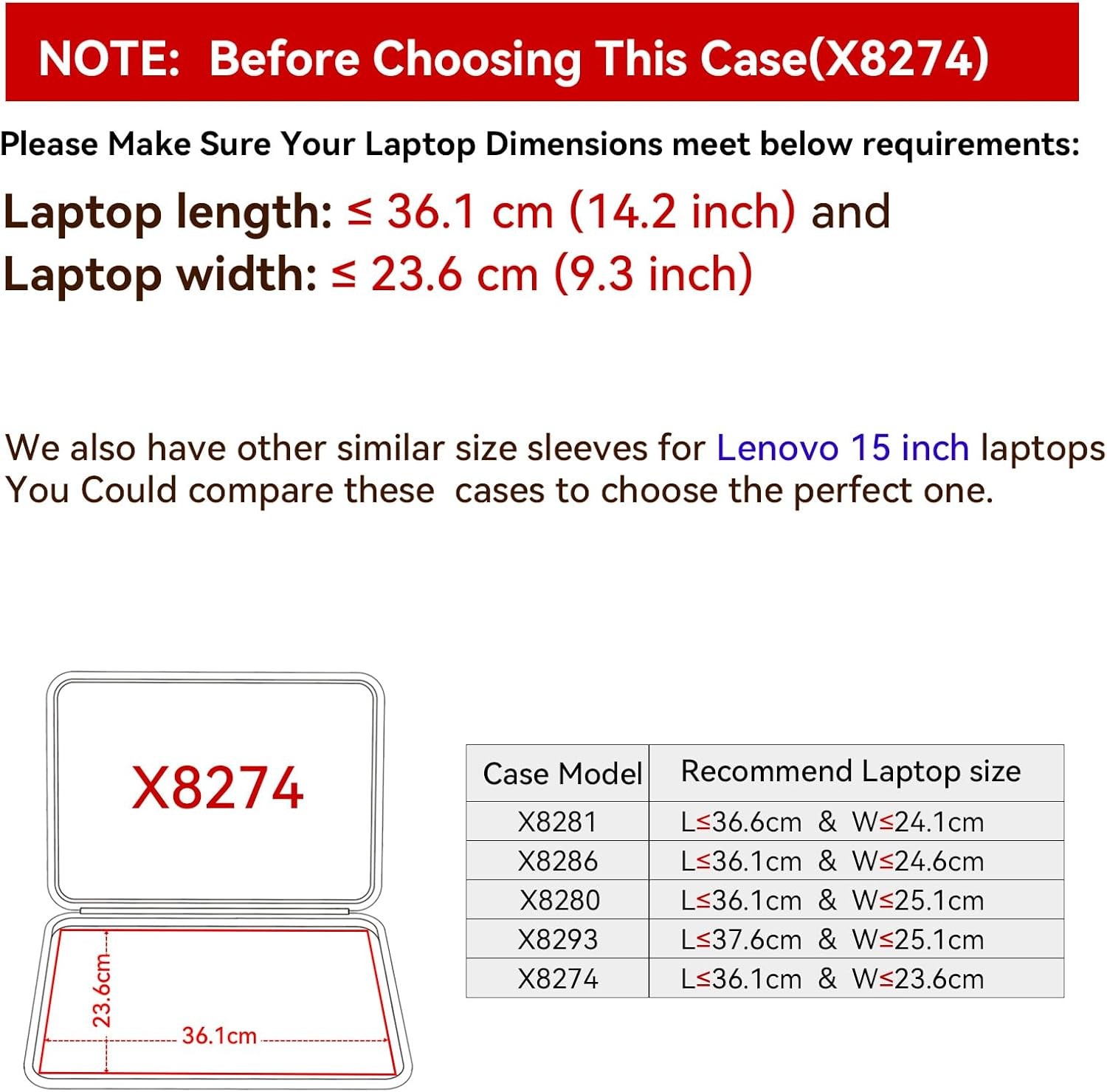 Hard EVA Protective Sleeve for 15.6 inch Lenovo ThinkPad L15 Gen 4, ThinkBook 15