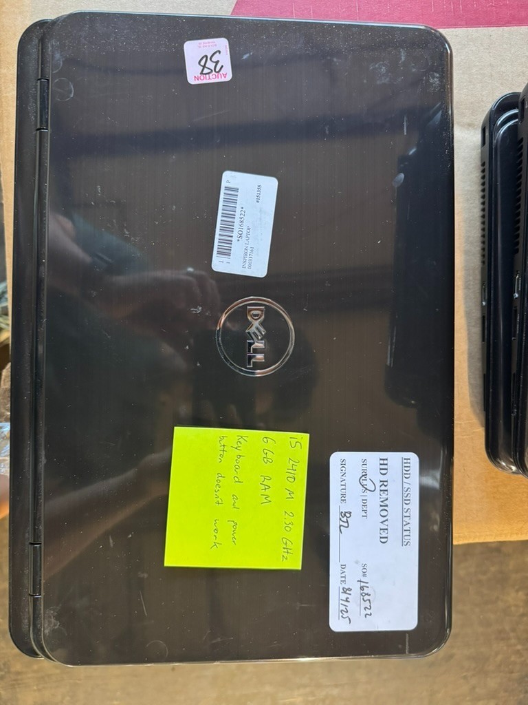 Lot (10) Dell Inspiron N5110 Laptop Intel i5 – NO HDD, NO OS, NO POWER FOR PARTS