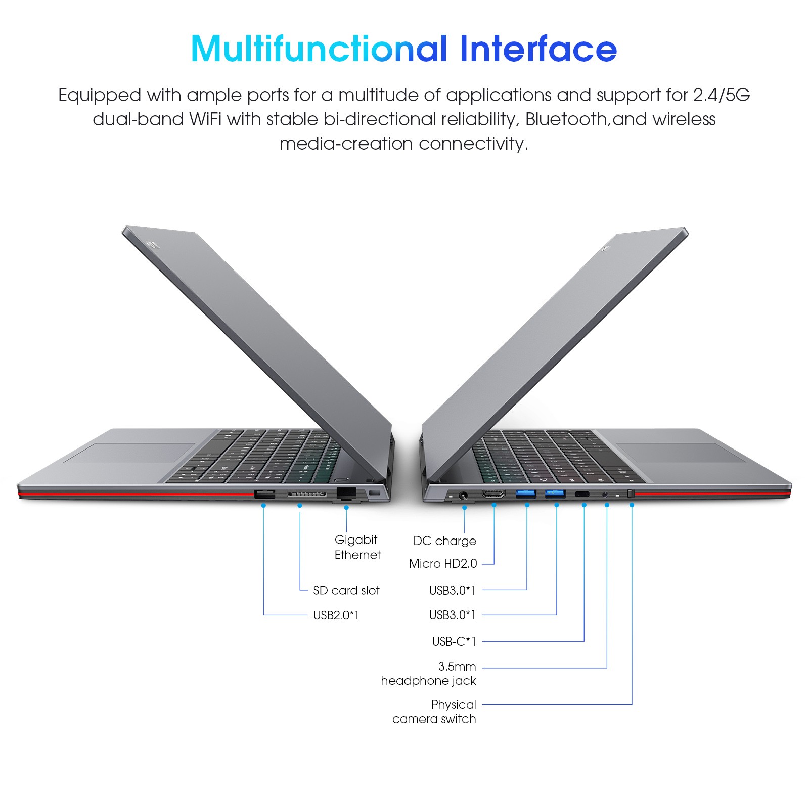 CHUWI 15.6″ Laptop Intel Celeron N5100 4GB RAM 128GB SSD Windows 10 HD Display