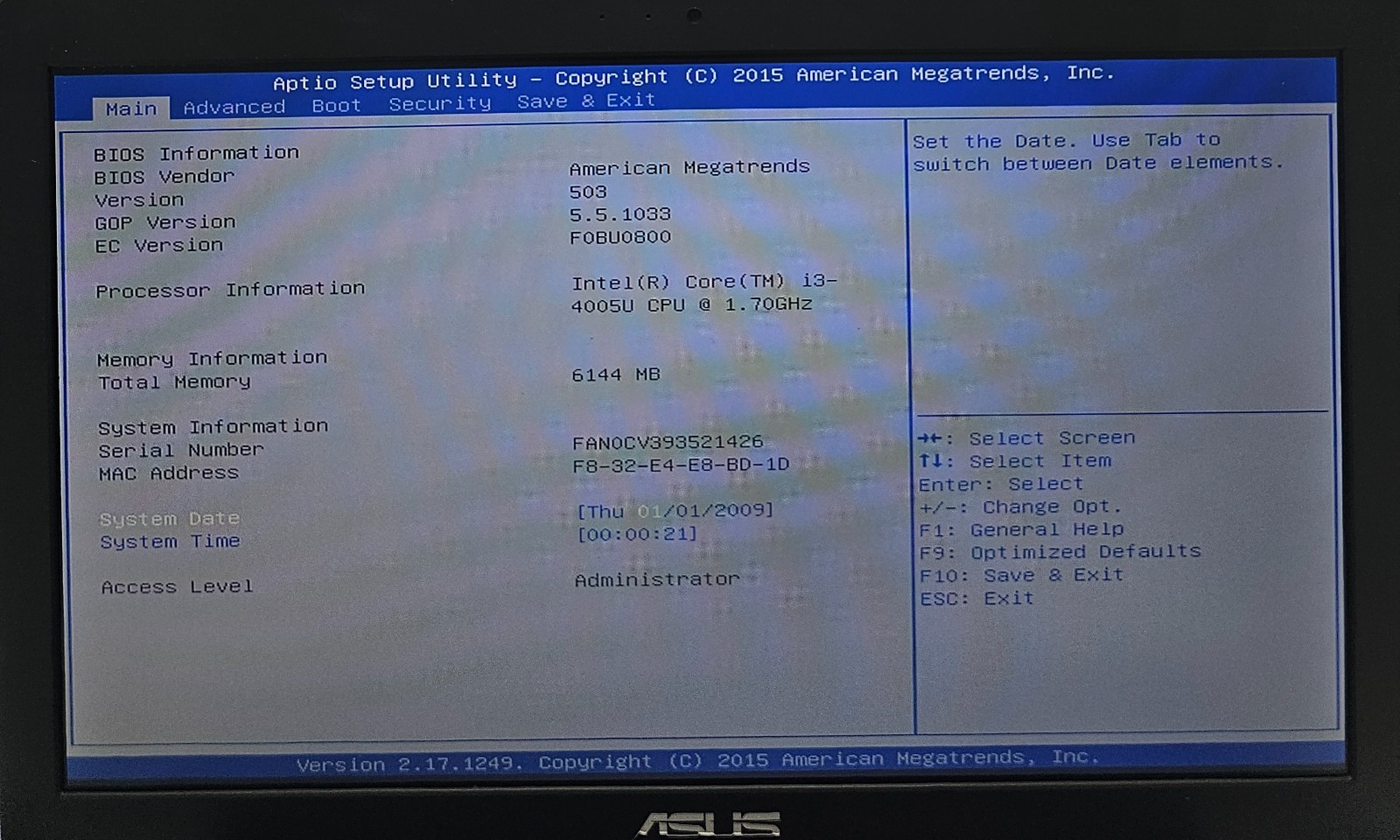 Asus R556LA-MH31(WX) 15.6″ Laptop Intel Core i3-4005U 6GB RAM NO HD/OS (FL)
