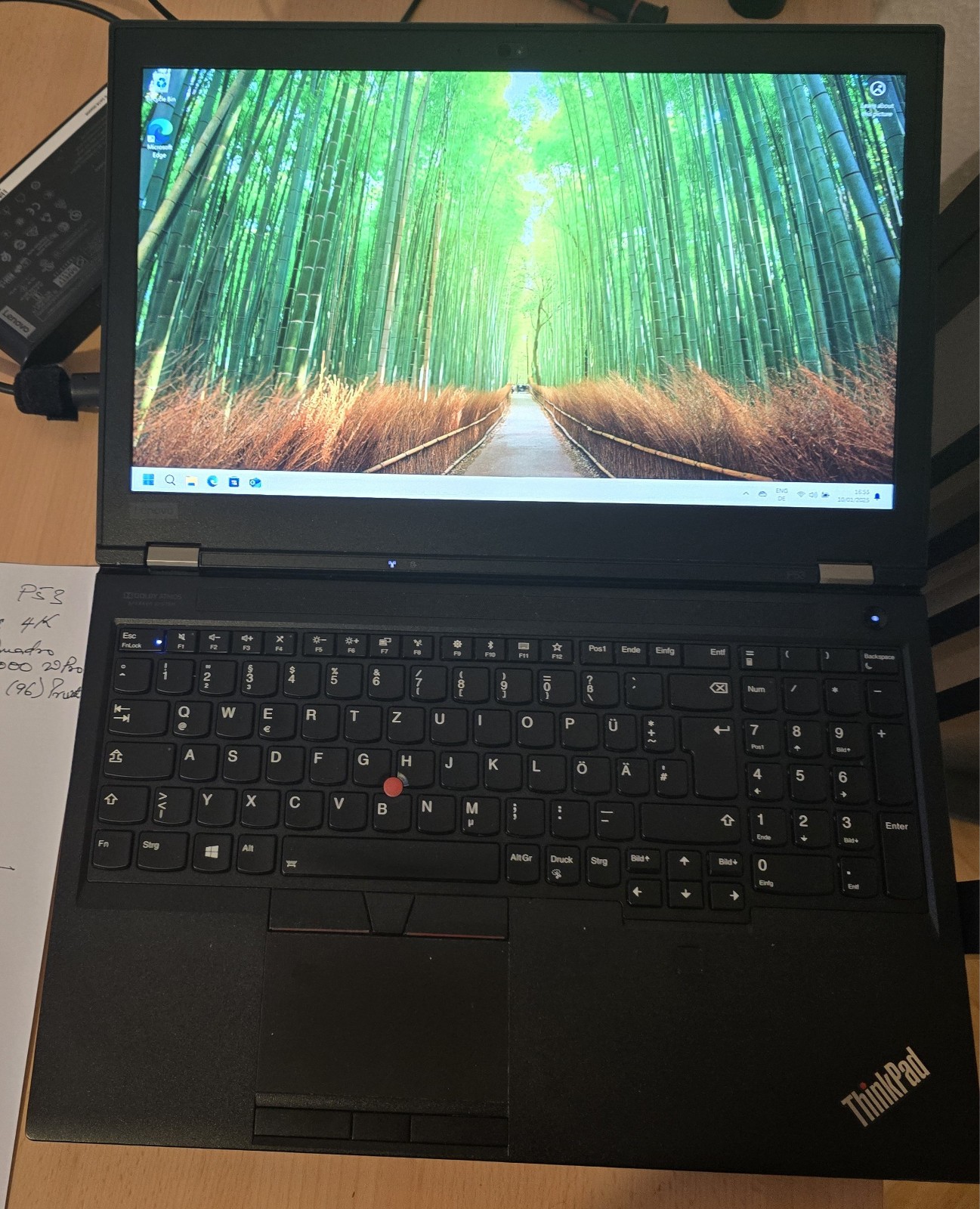Lenovo ThinkPad P53 Core i7-9850H 80GB 2TB 15.6′′ 4K UHD Quadro RTX 3000 W11P