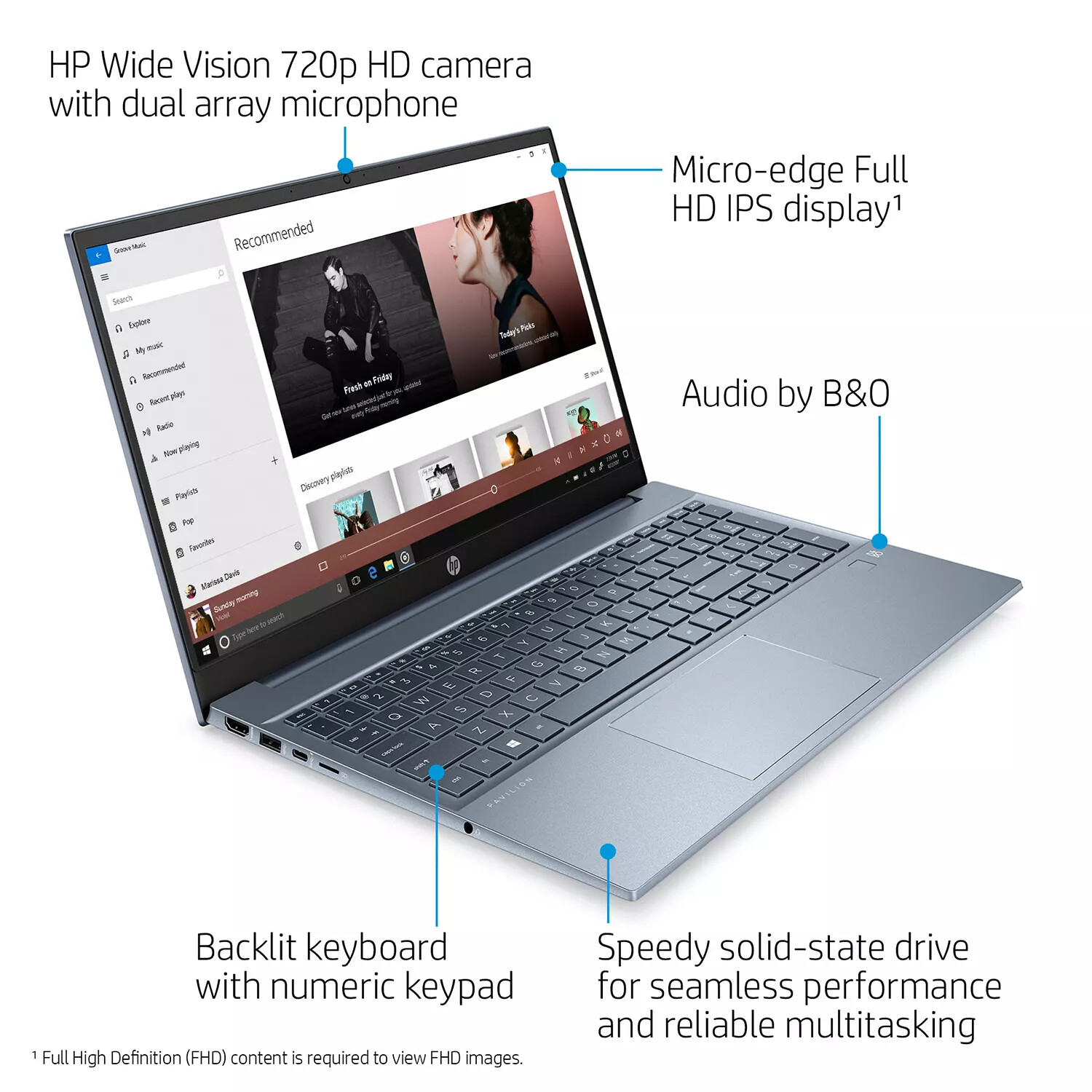 HP Pavilion Laptop 15.6″ FHD Core i7-1165G7/ 8GB Ram/ 512GB SSD SEALED!