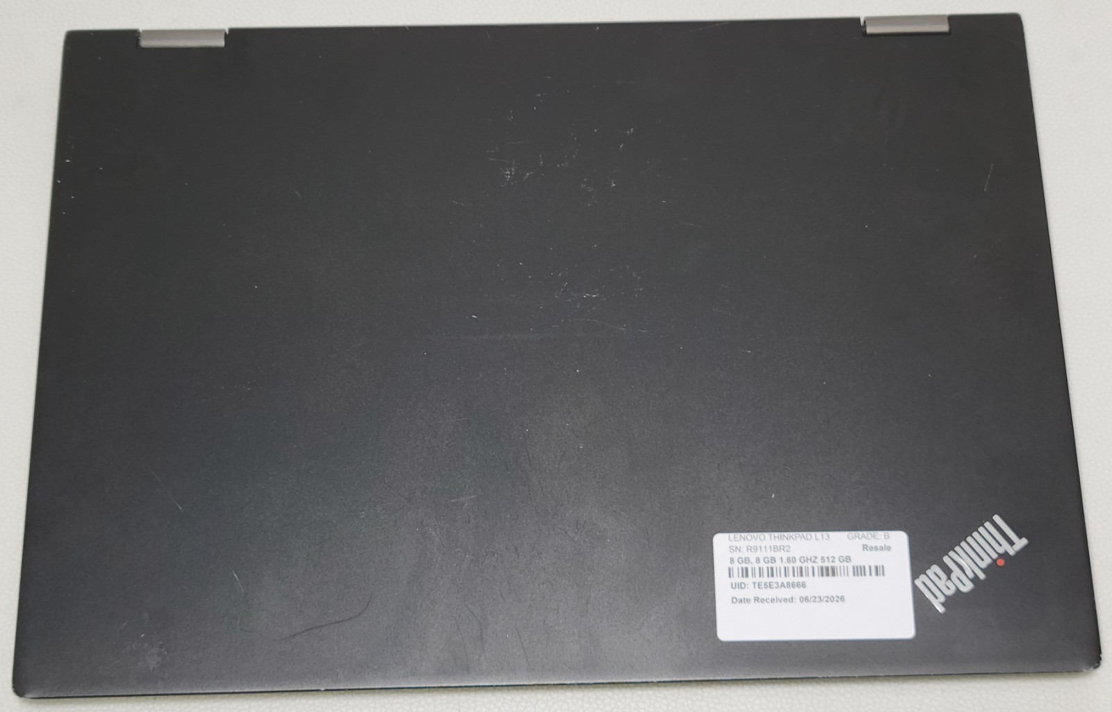 THINKPAD L13 YOGA i5-10210U 16GB RAM NO ADAPTER (UID TE5E3A8666)