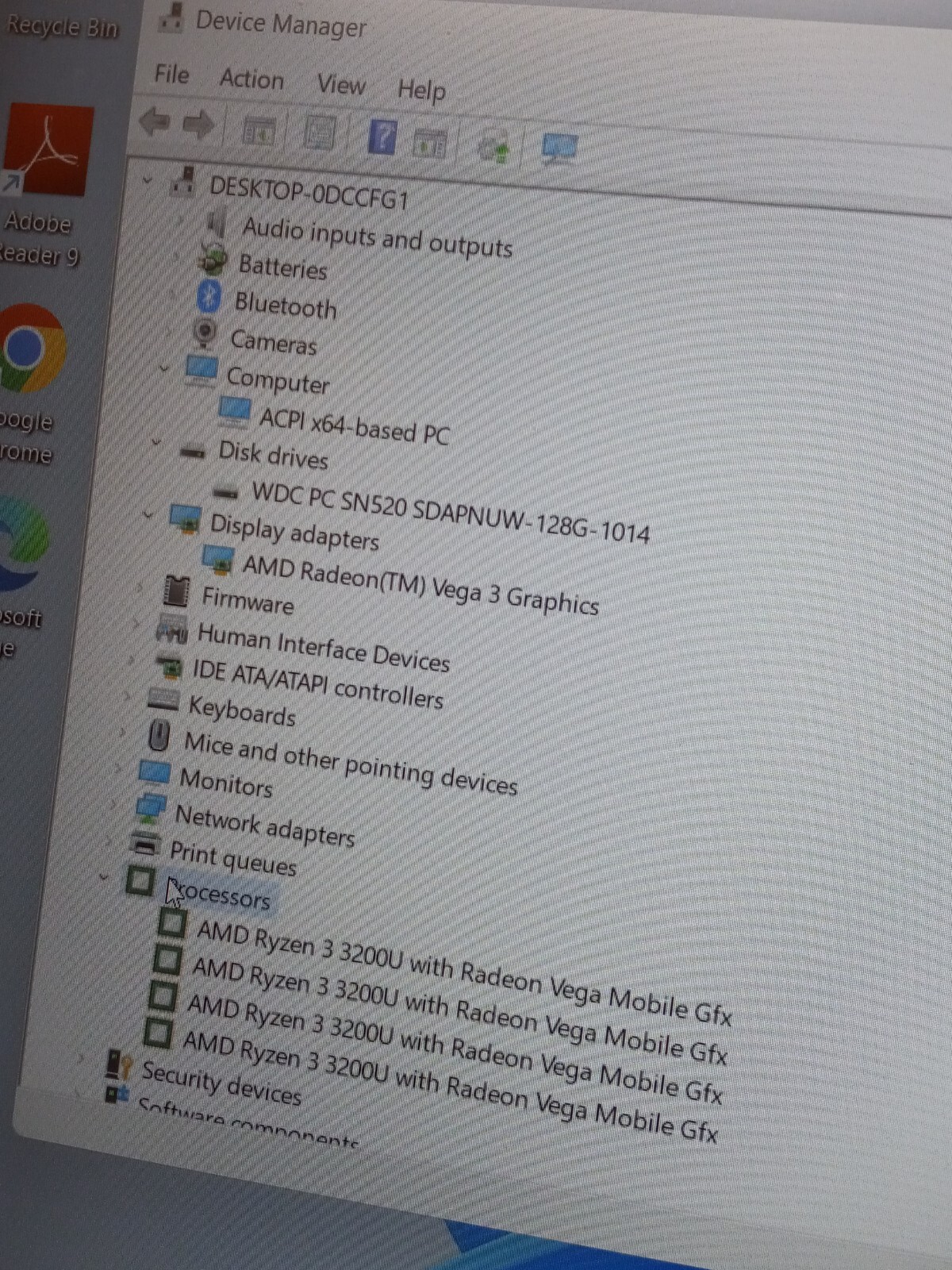 Acer Aspire 5 15.6″ , AMD Ryzen 3 3200U 2.6GHz, 8GB RAM 128GB SSD WiFi Win 11