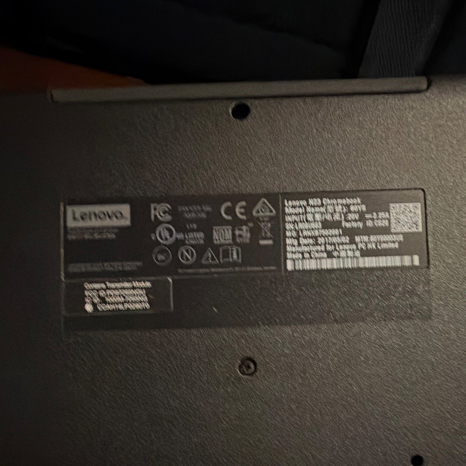 Lenovo N23 Chromebook 11.6″ Intel Celeron 4GB 16GB eMMC Chrome OS no charger