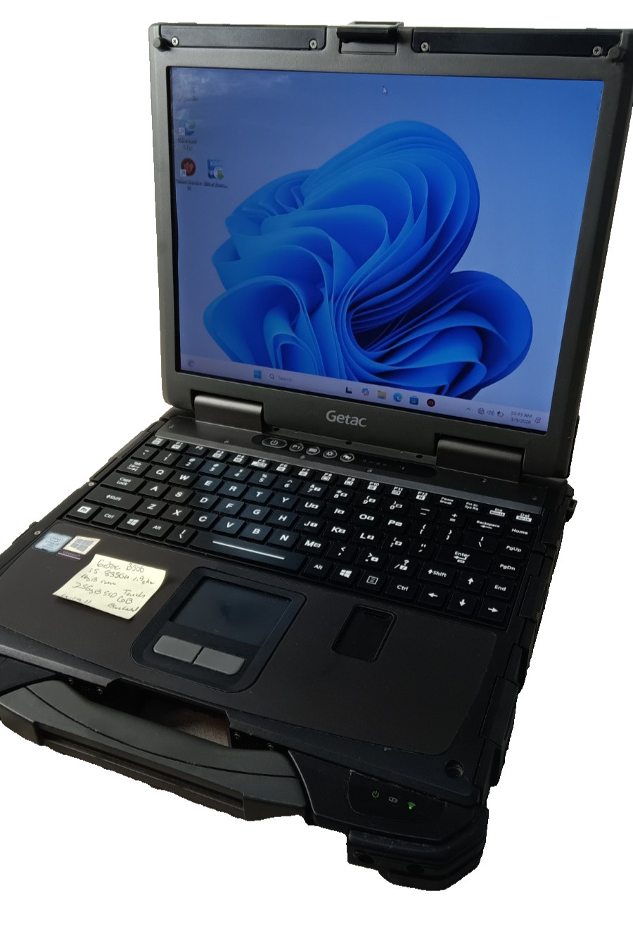 Getac B300 G7 Touch i5-8350U 256GB SSD 16gb Win 11 BIOS LOCKED Tested Good