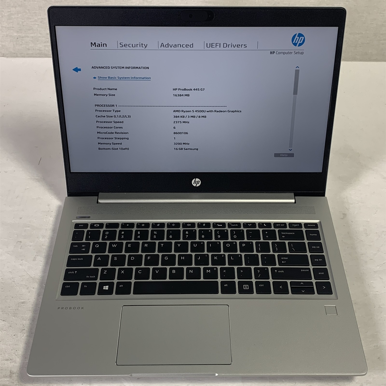 HP ProBook 445 G7 14″ Laptop Ryzen 5 4500U 2.3GHz 16GB – NO DRIVE
