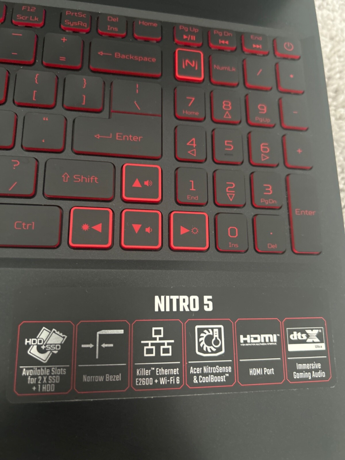 Acer Nitro 5 17.3″ (512 GB,Intel Core i5 10th Gen.,8GB) Laptop – Obsidian Black
