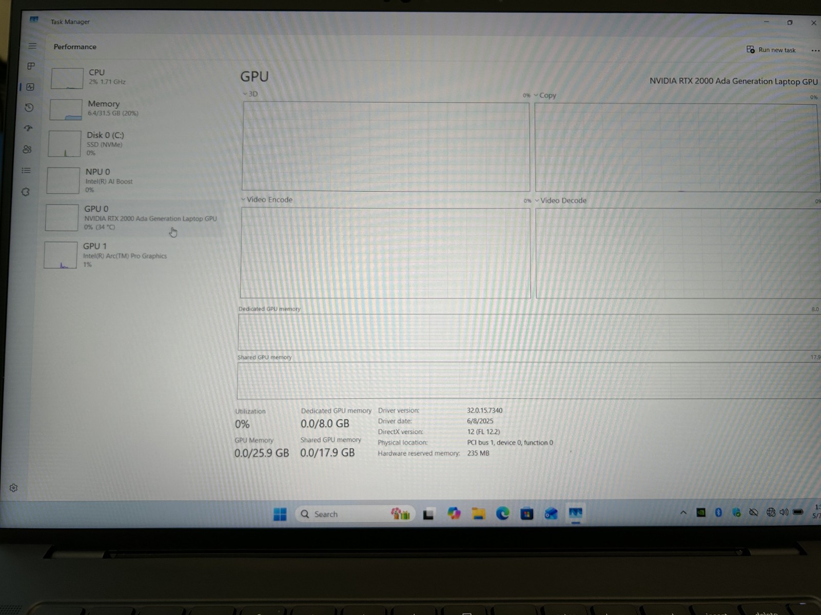 LAPTOP Dell Precision 5690 FHD+ IPS 16″ Ultra 7 165H 1 TB NVMe 32GB RAM Win 11