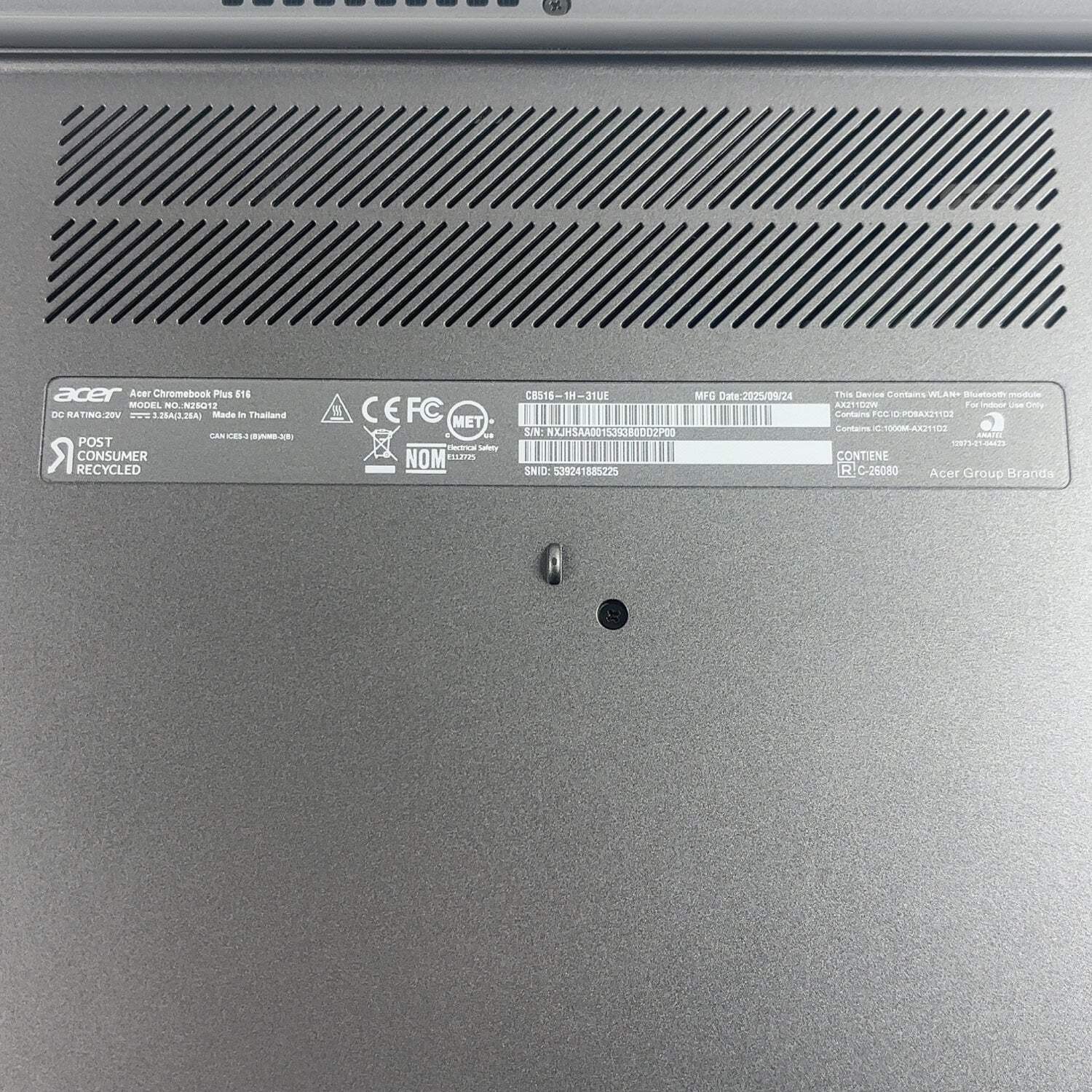Asus CHROMEBOOK PLUS 516 N25Q12 16″ i3-1315U 1.2GHz 8GB RAM 128GB