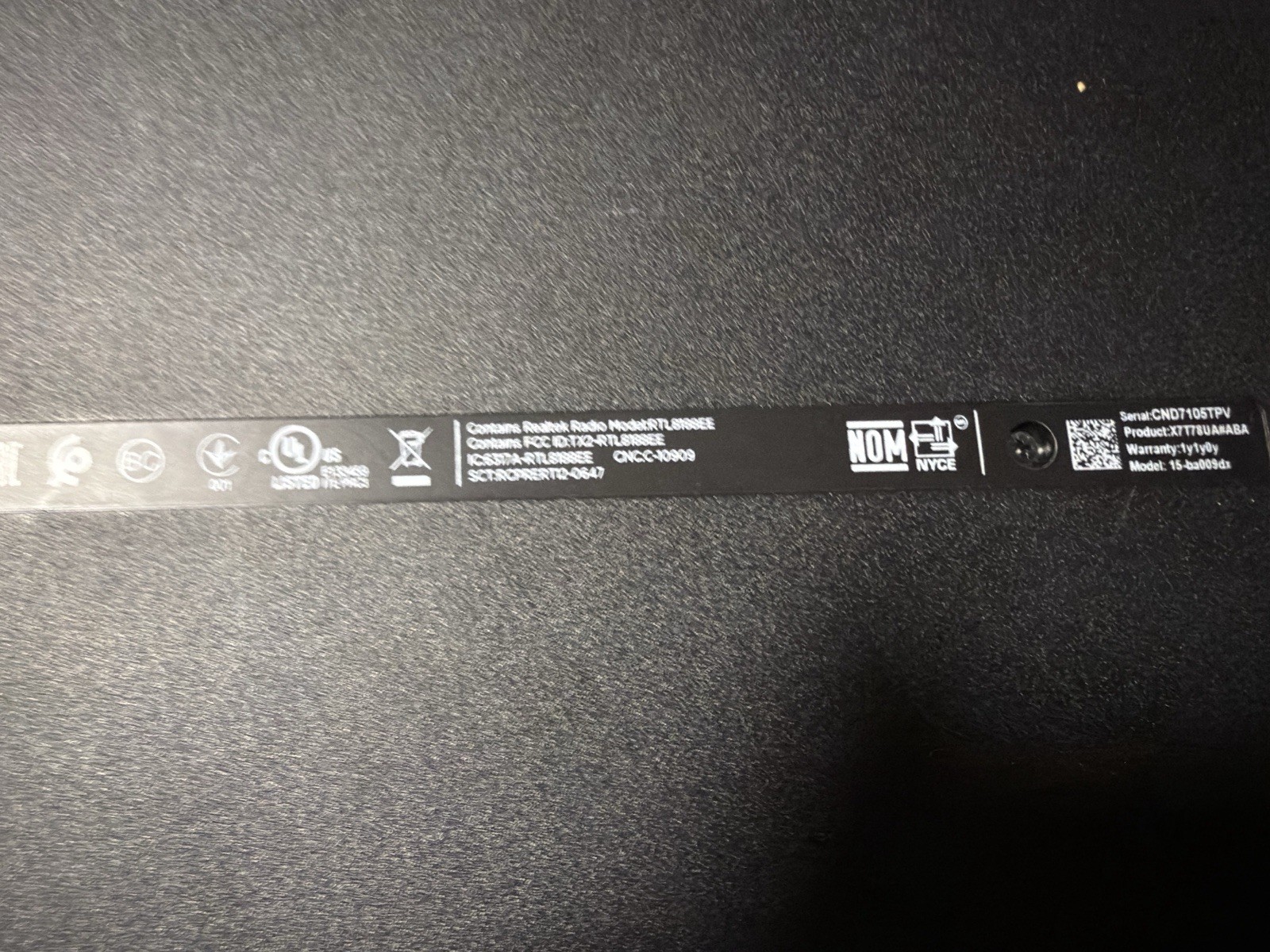 HP 15-ba009dx 15” Laptop AMD A6-7310 | 4GB | 500GB Win 10