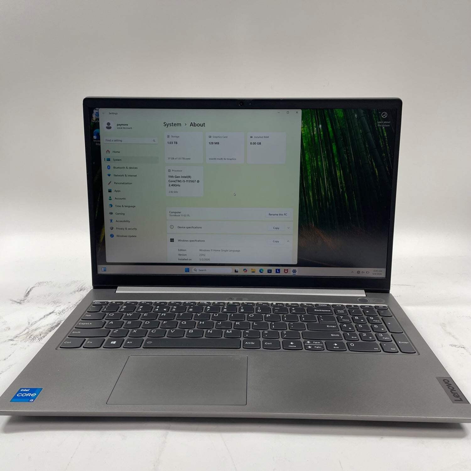 Lenovo ThinkBook 15 Gen 2 1 15.6″ i5-1335U 2.4GHz 16GB RAM 1TB SSD 128GB SSD