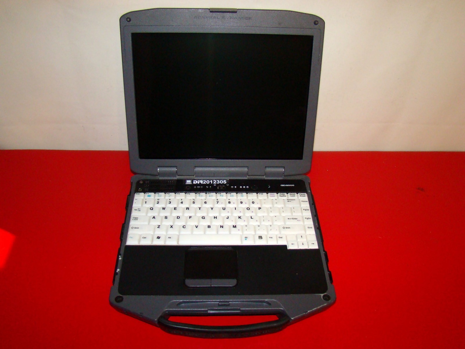 General Dynamics GD8000 Rugged Laptop CORE 2 DUO 1.86GHz 4GB RAM FOR PARTS