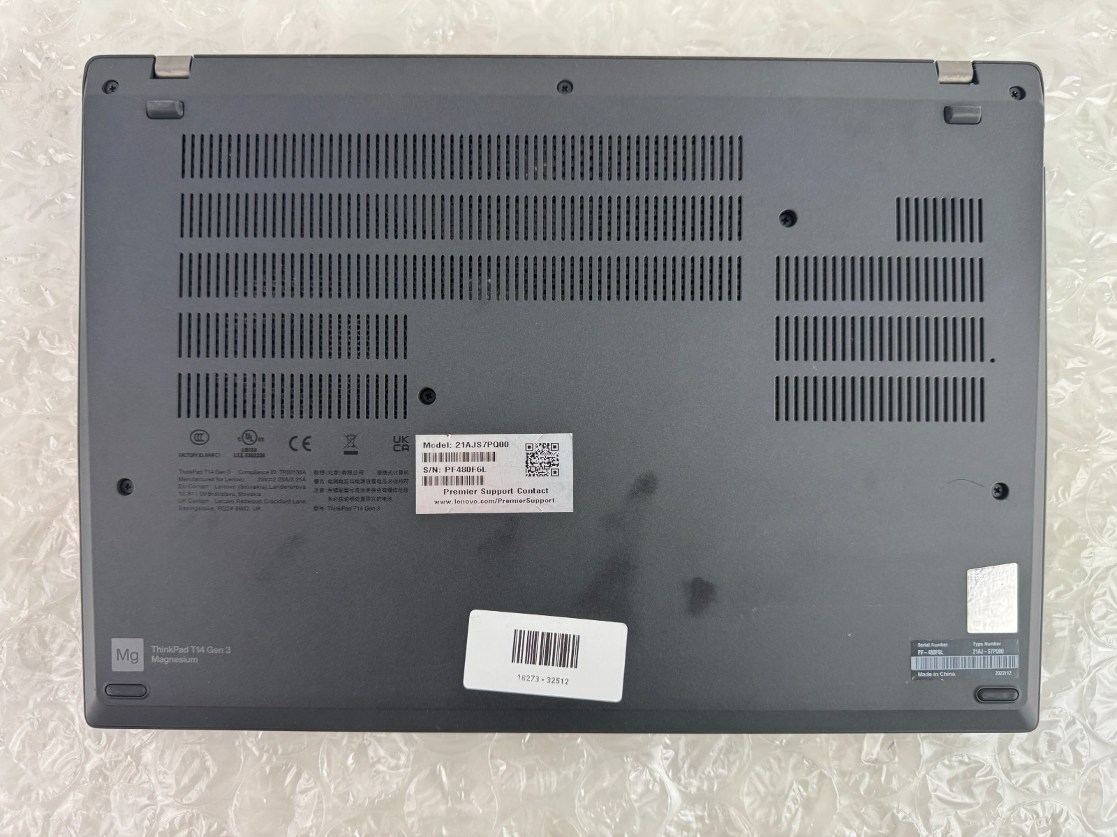 Lenovo ThinkPad T14 Gen 3 i7-1265U 16GB 512GB SSD 14″ FHD+ Win 11 Pro