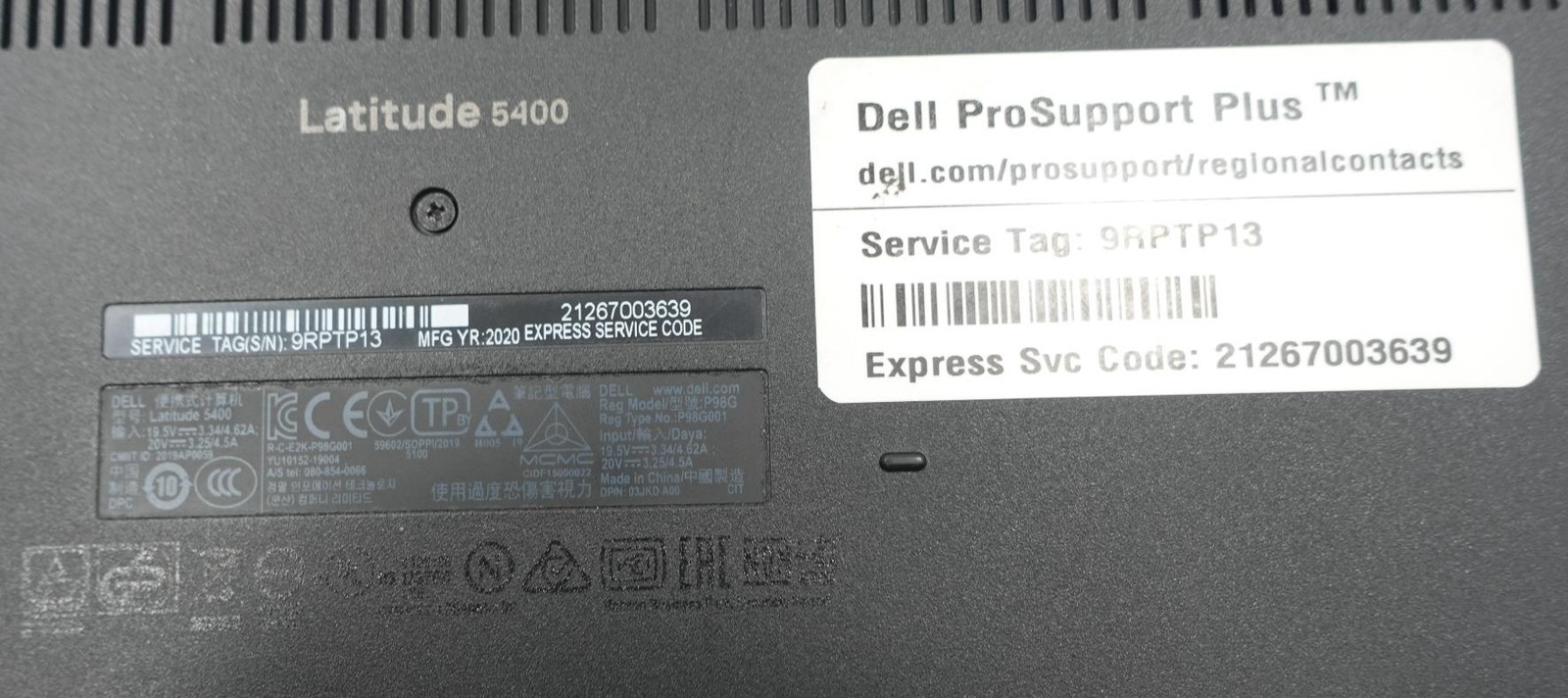 Dell Latitude 5400 14″ Core I7-8665U 1.90GHz 16GB 256GB SSD Laptop