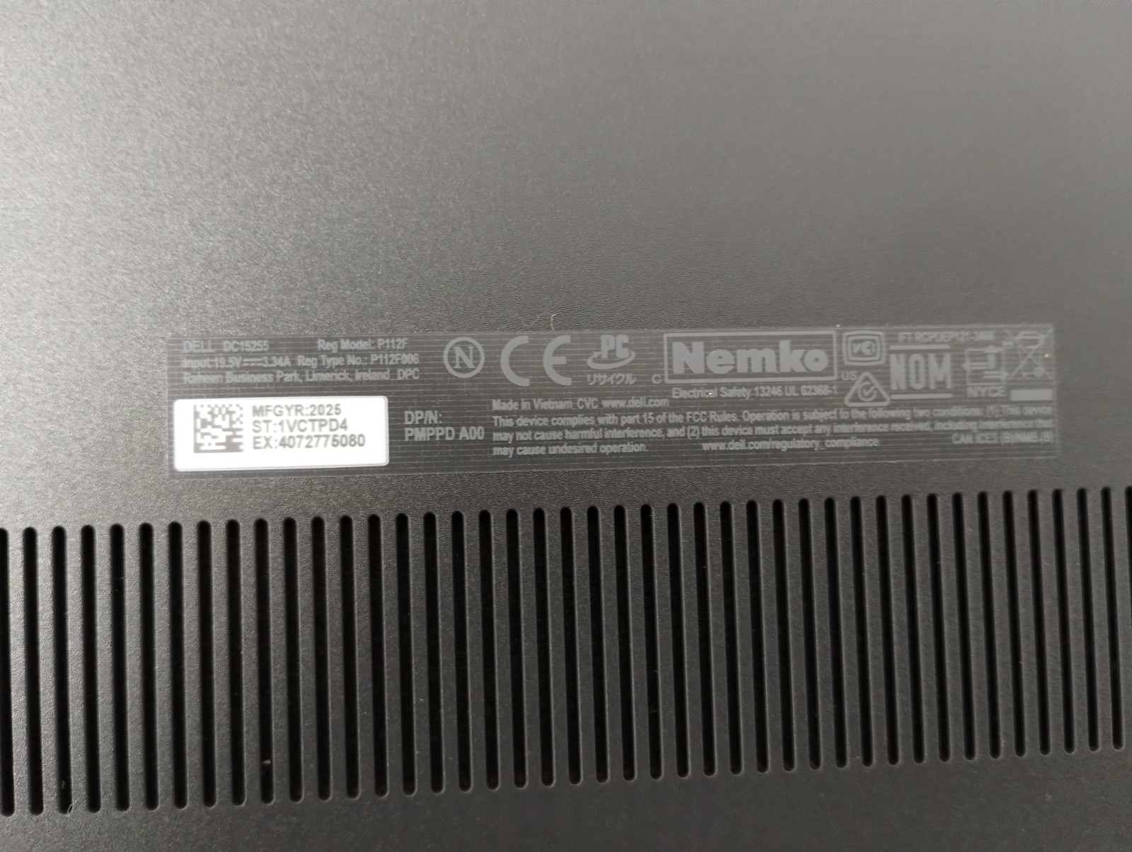 DELL 15 DC15255 G8MK9, AMD Ryzen 7 7730U, 2.00 GHz, 16 GB RAM, 512 GB NVMe