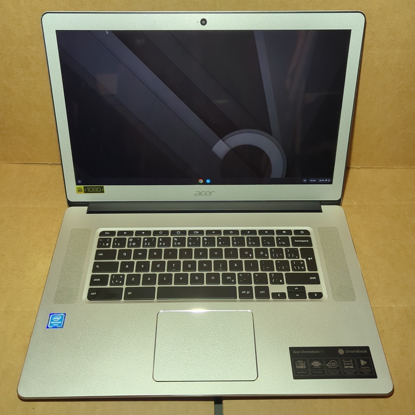 Acer Chromebook 15 CB515-1HT-P7WK Touchscreen 15.6″ Intel Pentium N4200 32GB 4GB