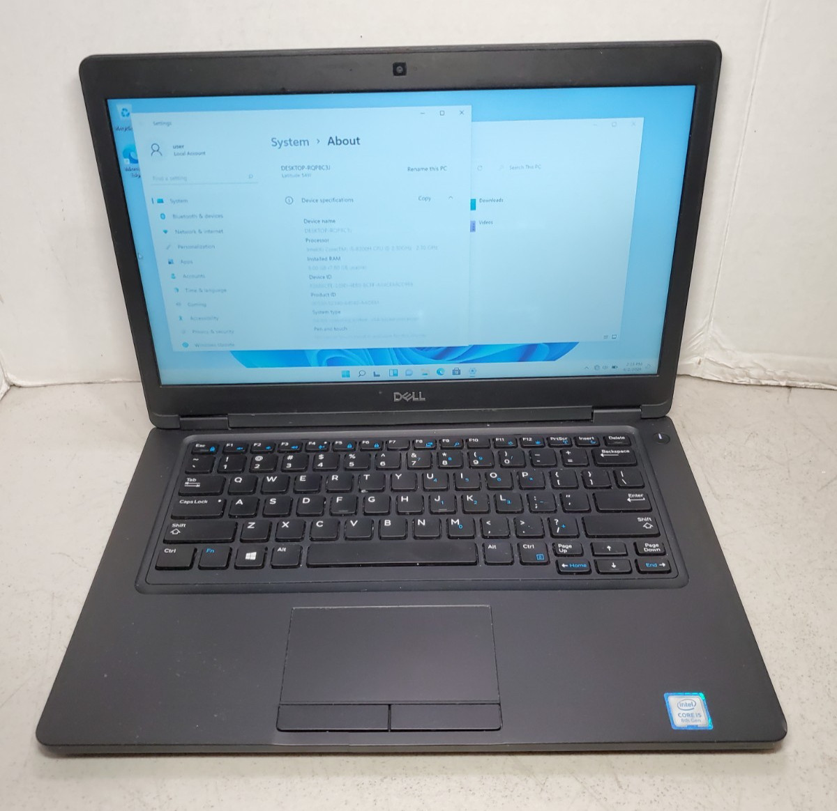 Dell Latitude 5491 14″ Laptop i5-8300H 8GB RAM 256GB SSD Win11 READ! #69