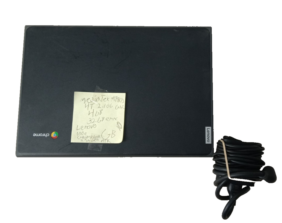 Lenovo 100e Chromebook 2nd Gen MTK 11.6″ 4gb ram 32gb SSD MT8173C Chrome OS