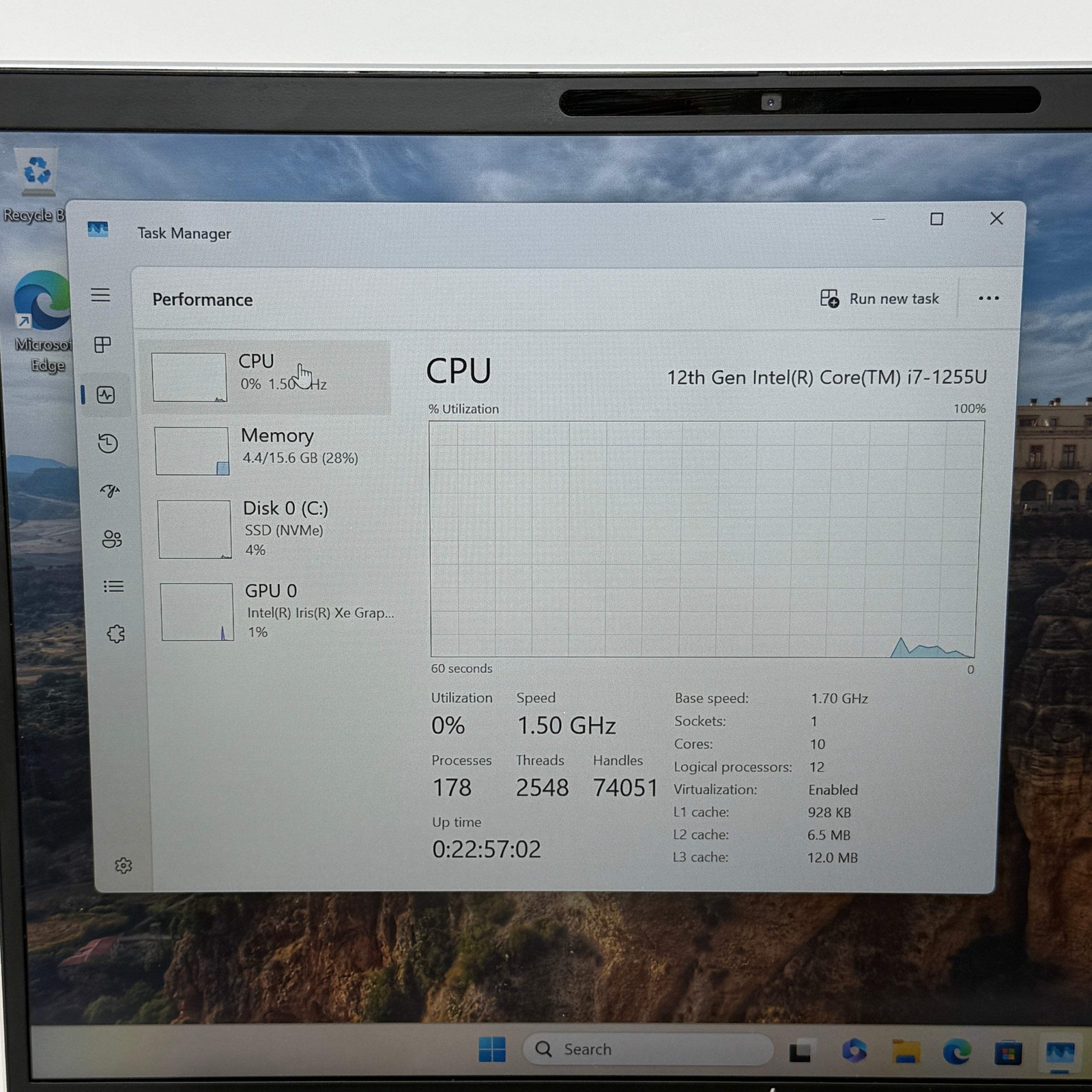 HP EliteBook 840 G9 14″ i7-1255U 1.7GHz 16GB RAM 512GB SSD