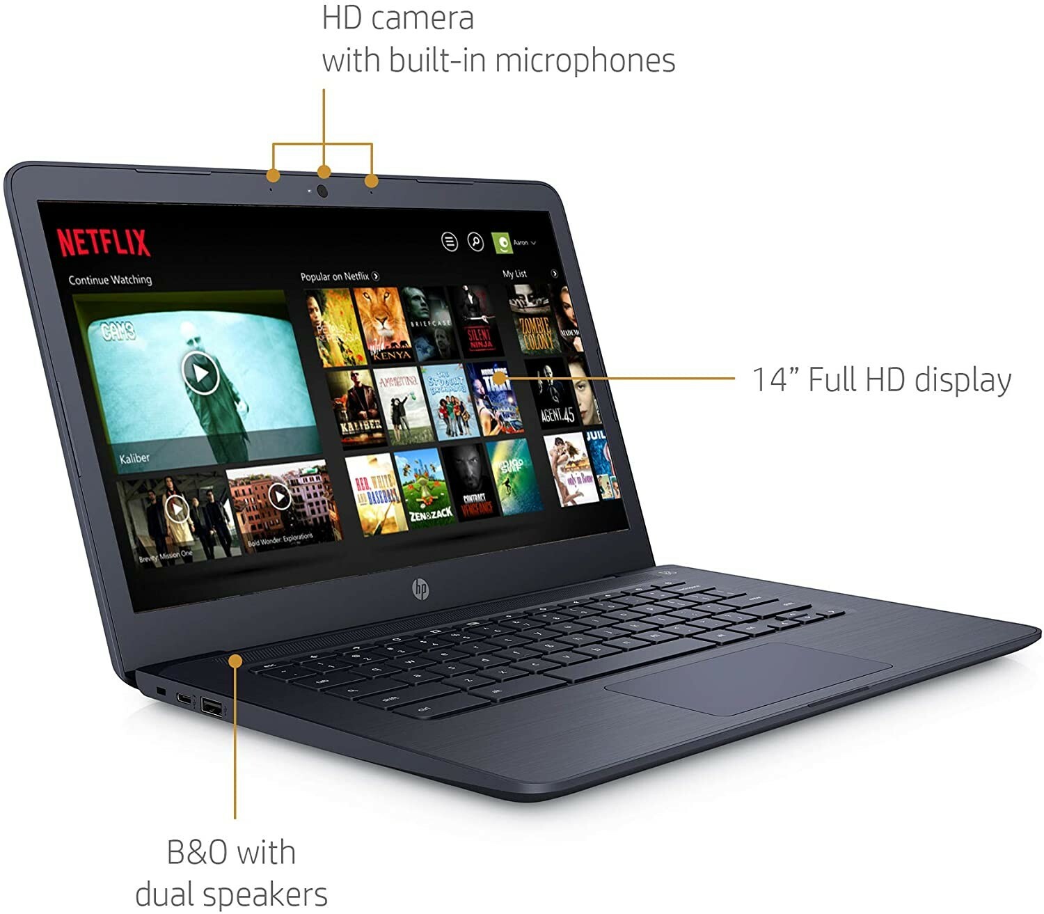 HP 14-db0043wm Chromebook 14″ FHD A4-9120C 4GB RAM 32GB eMMc 1.6GHz Chrome OS