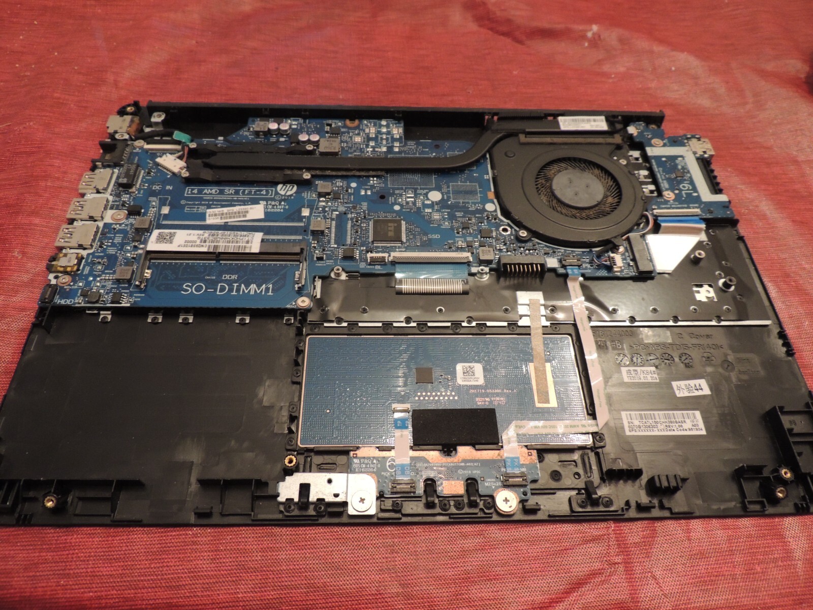 HP 14-dk0731ms AMD Ryzen 3 3200U LAPTOP MOTHERBOARD